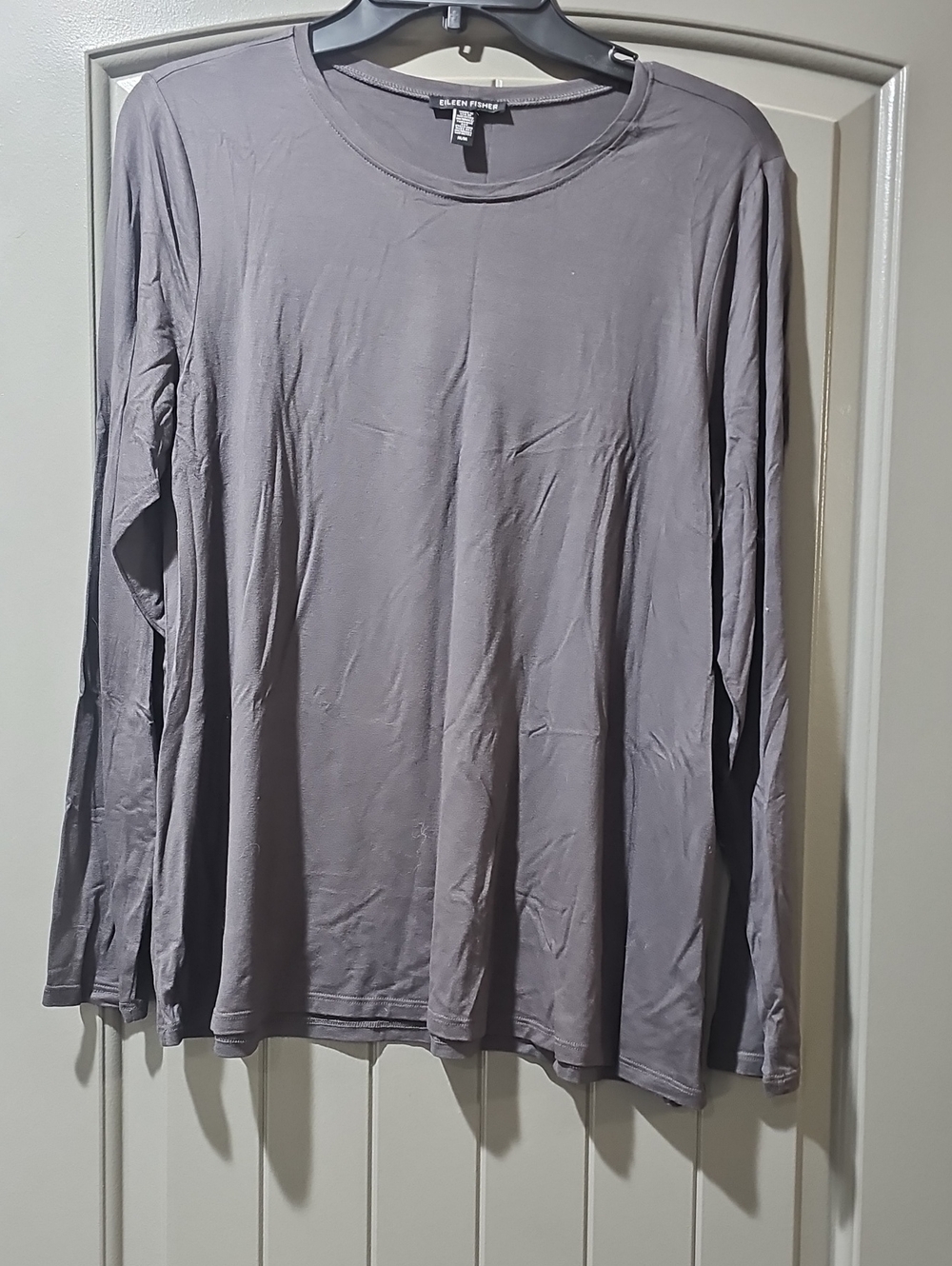 Eileen Fisher Gray Long Sleeve Shirt (WA)